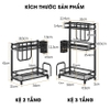 Kệ Đựng Gia Vị, Chai Lọ 2 Tầng & 3 Tầng INOX 304 Đặt Bàn Cao Cấp ảnh 6