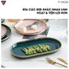 Bộ chén XANH LÒNG TRẮNG/ bát đĩa màu xanh ngọc, ruột trắng cao cấp sứ ảnh 10