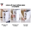 Thùng đựng gạo thông minh, lấy gạo tự động xuất Nhật (6KG & 12KG) chính hãng cao cấp LAZYDO - gia dụng plus