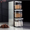Bộ hộp đựng gia vị kèm kệ inox 304 cao cấp, dung tích lớn JIANXIA ảnh 4