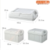 Thùng đựng sách vở, tài liệu, đồ dùng đa năng 45 lít / có ngăn phụ, nhựa PP chắc chắn Lazydo (LZ0514) ảnh 5
