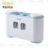 Bộ Hai Nhả Kem Đánh Răng Tự Động Kèm 4 Cốc Súc Miệng Đa Năng & Gọn Gàng Cao Cấp | Ecoco Chính Hãng (EC-0803) - gia dụng plus
