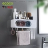Bộ Kệ Để Bàn Chải Đánh Răng - Kèm Cốc Súc Miệng Úp Trong Kệ Trong Suốt Đa Năng Cho Phòng Tắm, Bồn Rửa Mặt | Ecoco Chính ảnh 7
