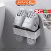 Kệ Để Dép Nhựa ABS Cao Cấp | Giá Treo Dép Nhà Tắm & Phòng Khách Dán Tường Tiện Dụng ảnh 2