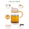 【Xả Kho】Lọ thuỷ tinh đựng dầu ăn, nước mắm, nước tương đầu nấm dễ thương JIANXIA ảnh 6