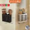 Ống đựng đũa thìa dán tường Gia Dụng Plus cao cấp inox 304, không cần khoan tường đục lỗ ảnh 1