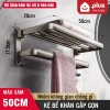 Kệ để khăn tắm gấp gọn/ nhôm dán tường gấp gọn ảnh 10