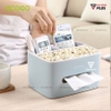 Hộp Đựng Giấy Ăn, Đựng Điều Khiển Đa Chức Năng Để Bàn ( 3 Màu ) Thường Hiệu Ecoco Chính Hãng | Gia Dụng Plus ảnh 2