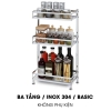 Kệ Đựng Gia Vị INOX 304 Đặt Bàn Cao Cấp (2 Tầng & 3 Tầng) ảnh 12