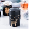 【Xả Kho】Ống đựng tăm sứ xanh ngọc lục bảo, trang trí nai sừng tấm quý tộc VIMORA ảnh 8