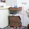 Giỏ Đựng Quần Áo Bẩn Nhiều Tầng, Có Bánh Xe Đẩy Cao Cấp Cho Phòng Tắm Gọn Gàng - gia dụng plus