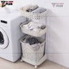 Giỏ Đựng Quần Áo Bẩn Nhiều Tầng, Có Bánh Xe Đẩy Cao Cấp Cho Phòng Tắm Gọn Gàng - gia dụng plus