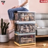 Hộp Đựng Đồ Gấp Gọn Nhựa Trong Suốt Có Nắp & Bánh Xe Cao Cấp | Đựng Đồ Chơi, Sách Vở, Quần Áo Tiện Lợi | ZhuangShong - gia dụng plus