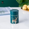 Ống đựng tăm sứ xanh ngọc lục bảo, trang trí nai sừng tấm quý tộc Qianhuiju (QH-0601) - gia dụng plus