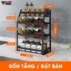 Kệ Để Gia Vị / Chai Lọ Đa Năng Có Mặt Nghiêng Chuyên Dụng Đựng Chai Lọ Bằng Thép Carbon / Sơn Tĩnh Điện | Nanjie - gia dụng plus