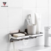Kệ Đựng Xà Bông, Xà Phòng Dán Tường Nhựa ABS Thông Minh | SHUANGQING (SQ-0106) - gia dụng plus