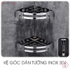 Kệ Góc Dán Tường INOX SUS 304 Không Gỉ Không Cần Khoan Tường Đa Năng Lazydo (LZ-0703) - gia dụng plus