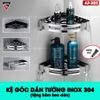 Kệ Góc Tường INOX 304 Cao Cấp Không Gỉ, Dán Tường Siêu Chắc Mà Không Cần Khoan (Kèm Keo Dán) | Moyang - gia dụng plus