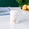 Ống Đựng Tăm Đặt Bàn Gốm Sứ Sang Trọng Với Màu Xanh Ngọc Lục Bảo | Có Nắp Đậy Kín & Viền Vàng Nổi Bật - gia dụng plus