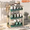 Khay kệ nhựa cao cấp phong cách sang trọng úp ly cốc, chén, khay trà có rảnh thoát nước phong cách Bắc Âu (YM-0552) ảnh 8