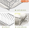Kệ úp chén bát đĩa thông minh inox cao cấp ráo nước bên bồn rửa LAZYDO (nhập khẩu chính hãng) ảnh 6