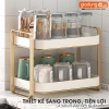 Khay kệ nhựa cao cấp phong cách sang trọng úp ly cốc, chén, khay trà có rảnh thoát nước phong cách Bắc Âu (YM-0552) ảnh 6