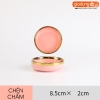 🔴OUTLET | Chén chấm, chén cơm, tô bát & đĩa sứ màu hồng phấn, hồng vân đá cao cấp phong cách Bắc Âu ảnh 12