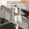 Kệ để bàn chải đánh răng dán tường nhôm chống gỉ, kệ dán tường kèm cốc, chịu lực tốt – cho nhà tắm ảnh 2