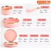 🔴OUTLET | Chén chấm, chén cơm, tô bát & đĩa sứ màu hồng phấn, hồng vân đá cao cấp phong cách Bắc Âu ảnh 8