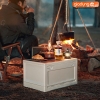Hộp đựng đồ gấp gọn nắp gỗ MDF cao cấp cho cắm trại, đồ dùng, sách vở, quần áo phong cách cổ điển ảnh 8