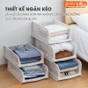 Hộp chia tủ quần áo thành nhiều ngăn nhựa PP LAZYDO, dạng ngăn kéo tiện lợi, gấp gọn giúp tủ gọn gàng hơn (LZ-0528) ảnh 6