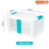 Thùng đựng đồ đa năng LAZYDO gấp gọn & thiết kế cửa hông lấy đồ dễ dàng tiện lợi (có nắp đậy kín & bánh xe) 55 lít ảnh 11