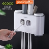【Xả Kho】Bộ Hai Nhả Kem Đánh Răng Tự Động Kèm 4 Cốc Súc Miệng Đa Năng Cao Cấp | Ecoco Chính Hãng ảnh 1