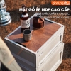 Hộp đựng đồ gấp gọn nắp gỗ MDF cao cấp cho cắm trại, đồ dùng, sách vở, quần áo phong cách cổ điển ảnh 3