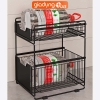 Kệ Ngăn Kéo Trượt 2 Tầng Thông Minh Đựng Đồ Đa Năng Cho Nhà Bếp Nhà Tắm | Gia Dụng Plus ảnh 3