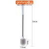 Bàn Chải Vệ Sinh, Cọ Bồn Cầu, Chổi Chà Toilet Không Góc Chết 360 Độ Cao Cấp | Đầu Bản Chải TPR | Tặng Kèm Móc Dán Tường ảnh 12