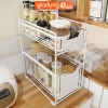 Kệ Ngăn Kéo Trượt 2 Tầng Thông Minh Đựng Đồ Đa Năng Cho Nhà Bếp Nhà Tắm | Gia Dụng Plus ảnh 9