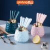 【Xả Kho】Lọ sứ đựng nĩa trái cây, muỗng cafe (có muỗng+nĩa kèm theo) cao cấp - GiaDụngPlus ảnh 1