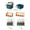 🔴OUTLET | Bộ Hộp Đựng Gia Vị Gốm Sứ Xanh Ngọc Lục Bảo | Kèm Kệ Gỗ & Bình Đựng Dầu Thuỷ Tinh Cao Cấp ảnh 8