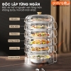 Lồng bàn giữ nhiệt đa năng 360 độ nhựa PET có nhiều tầng giúp chống bụi & côn trùng - bảo quản đồ ăn cho mùa Đông & Tết ảnh 4