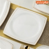 🔴OUTLET | Bộ chén bát sứ WHITE LUXURY viền vàng cao cấp nhập khẩu ảnh 9