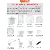 🔴OUTLET | Bộ chén bát sứ HOA MỘNG ẢO (Mona Lavender) cao cấp nhập khẩu ảnh 11
