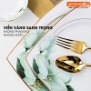 🔴OUTLET | Bộ chén bát sứ BÁCH HỢP (Lily Flowers) cao cấp nhập khẩu - Set 10 người ăn gồm chén, bát, đĩa, tô, nồi, muỗng, ảnh 6