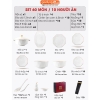 🔴OUTLET | Bộ chén bát sứ KIM CƯƠNG (White Diamons) cao cấp nhập khẩu ảnh 10