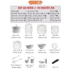 🔴OUTLET | Bộ chén bát sứ GIÓ XUÂN (Ten Miles Spring) cao cấp nhập khẩu ảnh 11