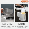 Thùng rác 2 ngăn đa năng treo tường (hoặc cánh tủ bếp) đựng tách biệt khô và nước, dung tích 12L - LAZYDO (LZ-0145) ảnh 4