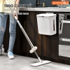 Thùng rác 2 ngăn đa năng treo tường (hoặc cánh tủ bếp) đựng tách biệt khô và nước, dung tích 12L - LAZYDO (LZ-0145) ảnh 5