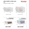 Kệ Nhựa Phân Chia Tủ Quần Áo Gấp Gọn | Khay Ngăn Kéo Đựng Quần Áo, Đồ Dùng Đa Năng Xếp Chồng Được ảnh 9