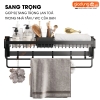 Giá Treo Khăn Phòng Tắm Tích Hợp Giỏ Đựng Đồ Nhôm Dính Tường Chắc Chắn Cao Cấp LAZYDO (LZ-0732) ảnh 9