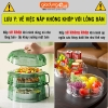 Lồng bàn giữ nhiệt đa năng 360 độ nhựa PET có nhiều tầng giúp chống bụi & côn trùng - bảo quản đồ ăn cho mùa Đông & Tết ảnh 2